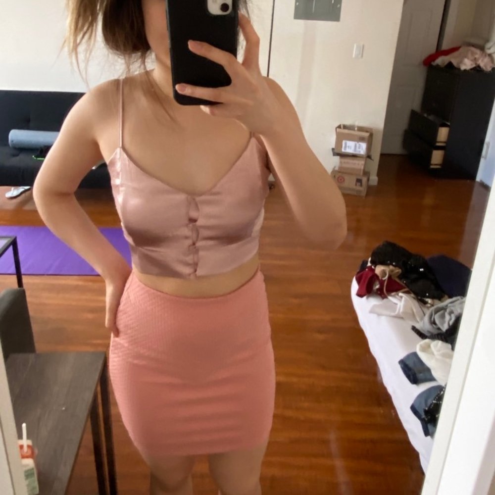 Forever21 Coral Pink Skirt